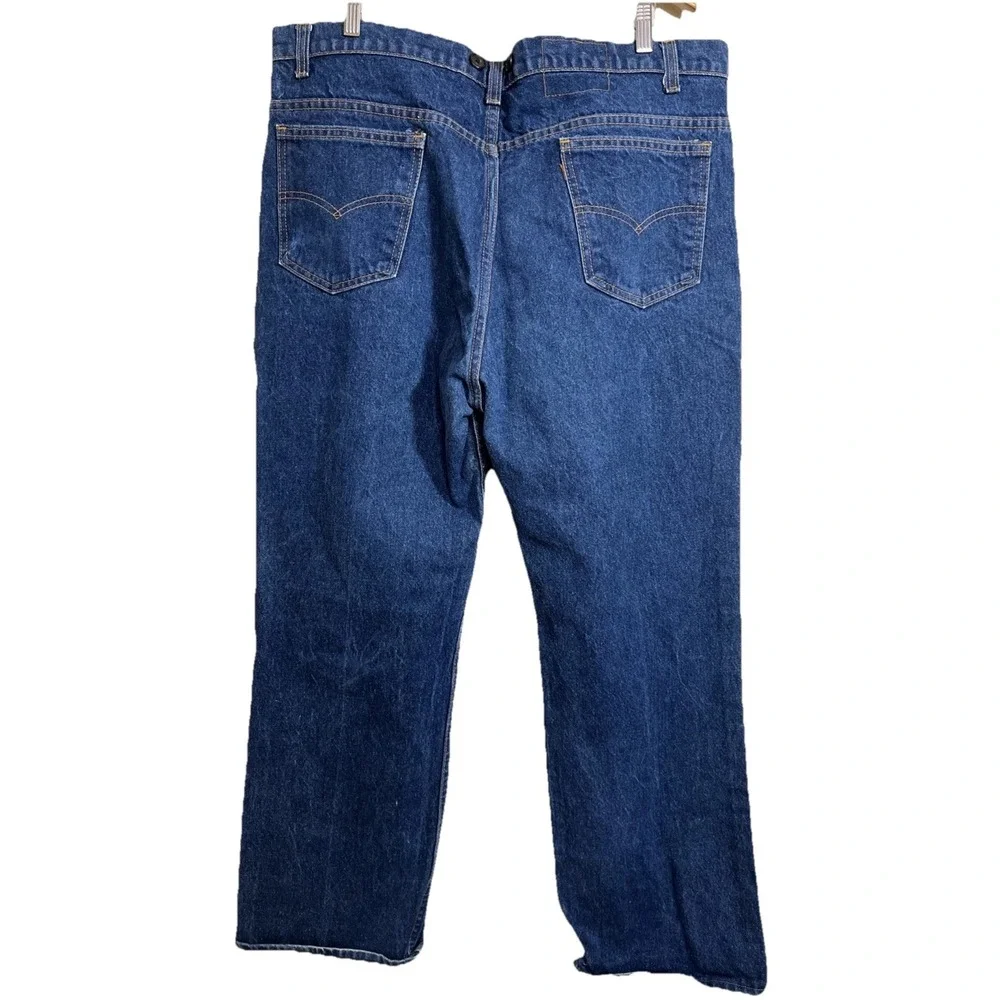 Vintage Levis 517 Mens 42x32 Blue Boot‎ Cut 80's Orange Tab Jeans USA Made